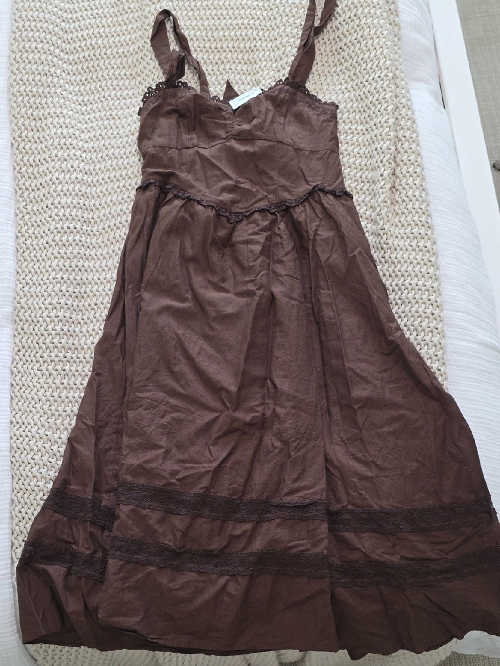 American Eagle Outfitters Brown Midi Dress - Picture 2 of 5